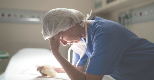 a distressed surgeon