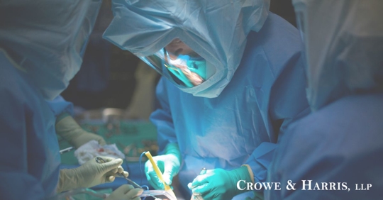 surgeon performing an operation